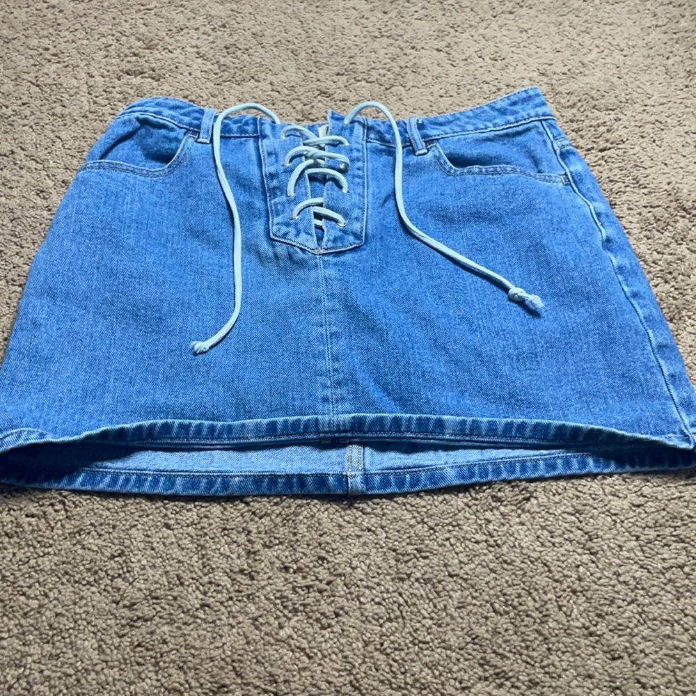 jean skirt